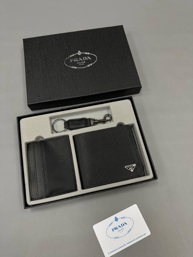 Luxury Designer Bifold Wallet, Cardholder & Keyring 3-Piece Gift Set Collection - Image 10