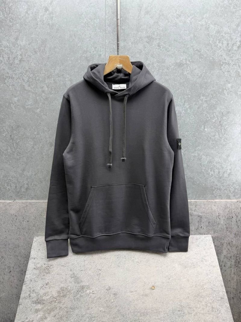Stone Island Men's Sleeve Compass Patch Fleece Hoodie Collection - Image 11