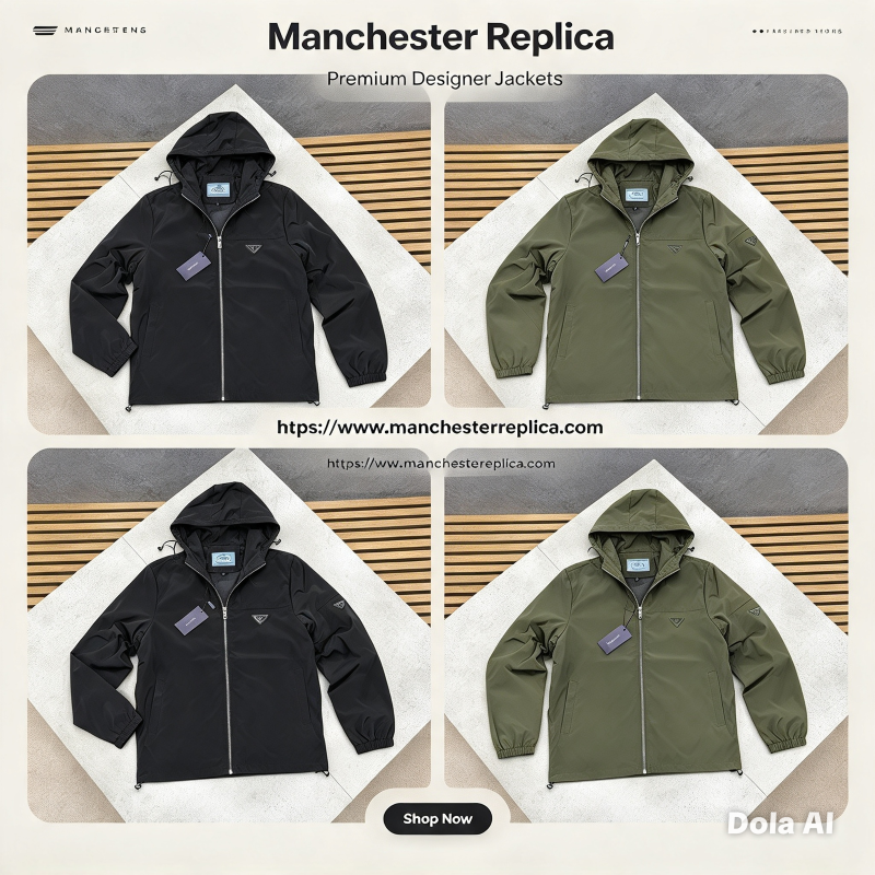Prada Re-Nylon Hooded Technical Windbreaker Jacket Collection