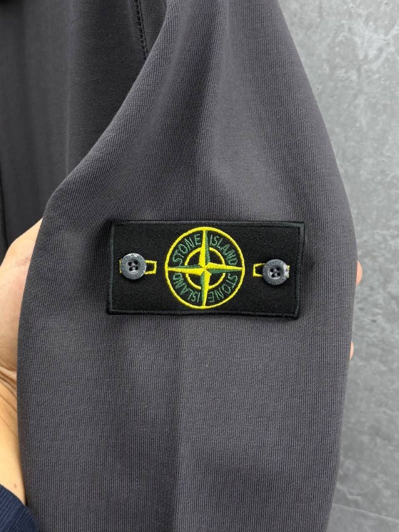 Stone Island Men's Sleeve Compass Patch Fleece Hoodie Collection - Image 13