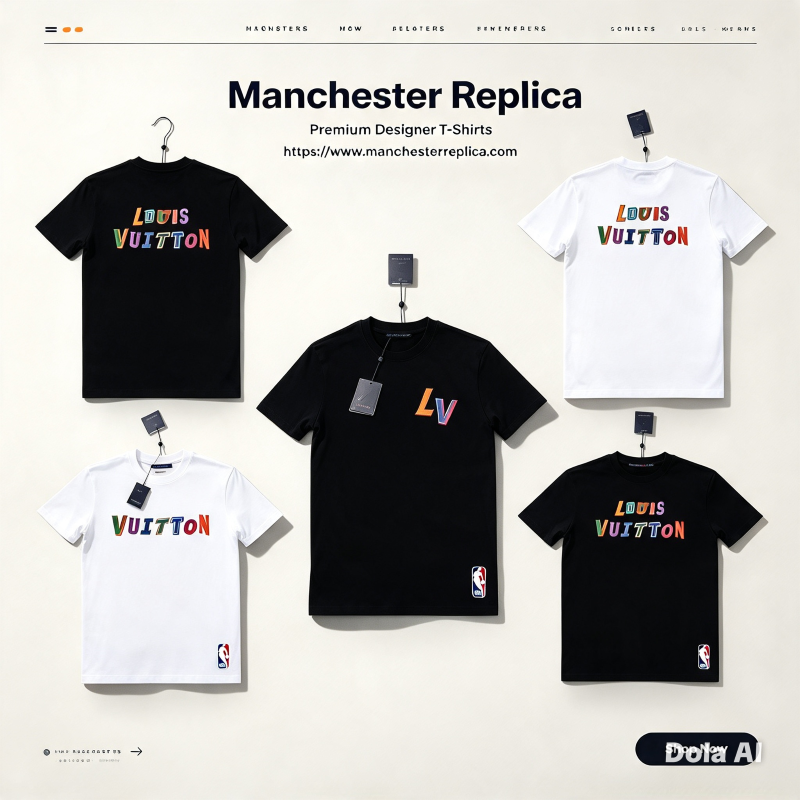 Louis Vuitton x NBA Multi-Color Letters T-Shirt Collection