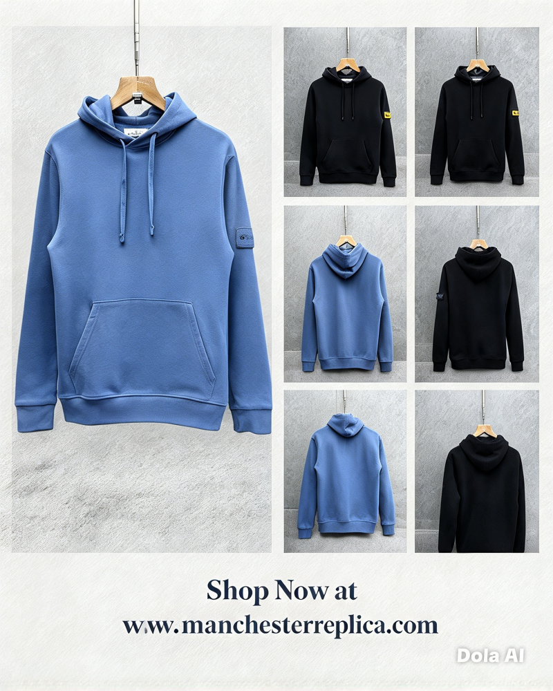 Stone Island Men's Sleeve Compass Patch Fleece Hoodie Collection