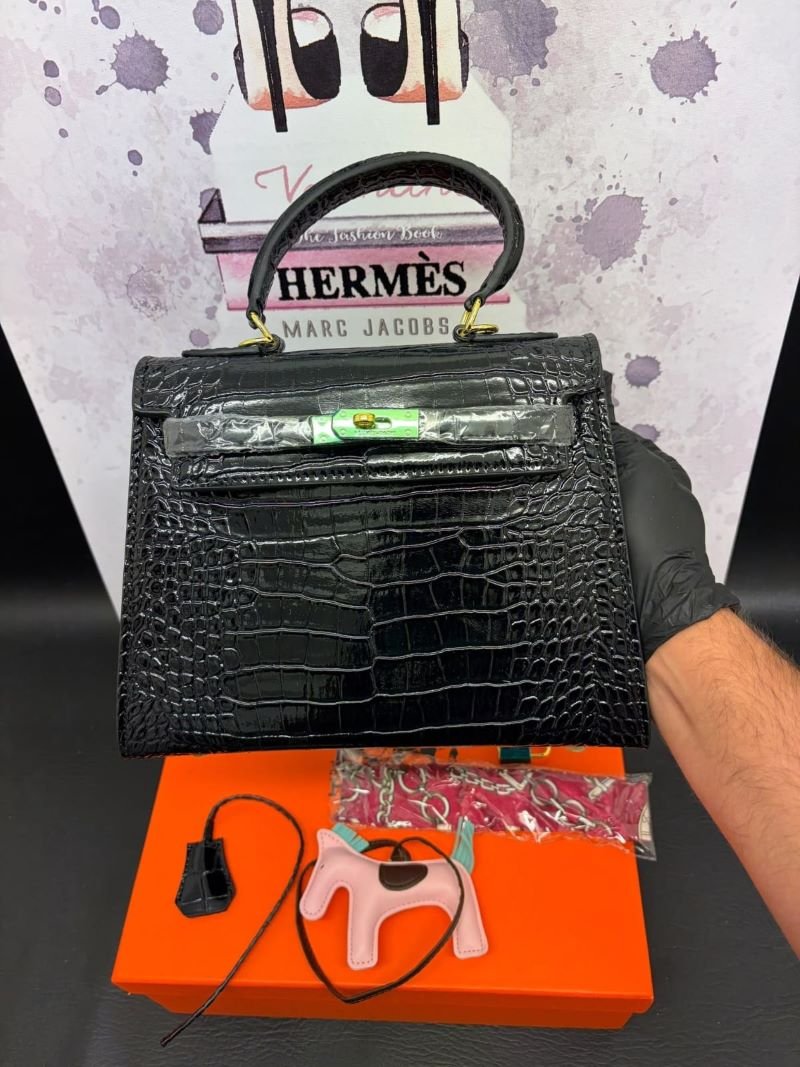Hermès Inspired Kelly Top-Handle Crossbody Bag Gift Box Set - Image 3