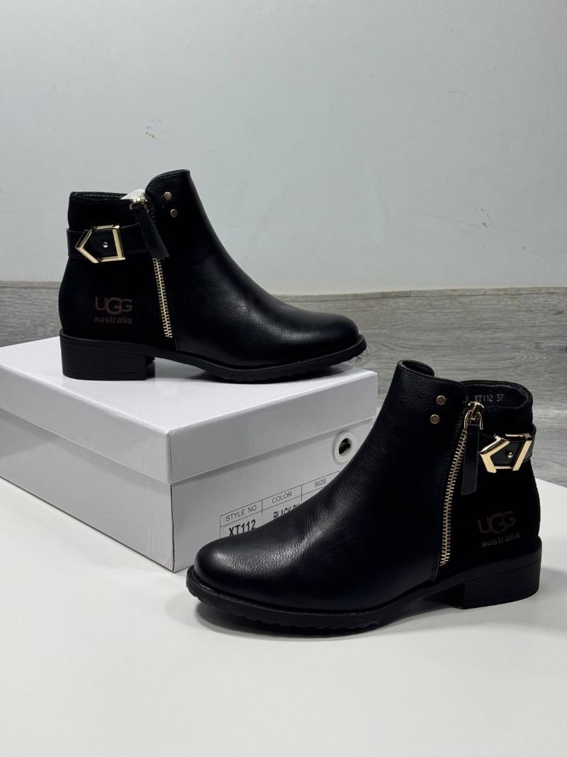 UGG Women's Leather Zip & Buckle Ankle Boots Collection - Image 2