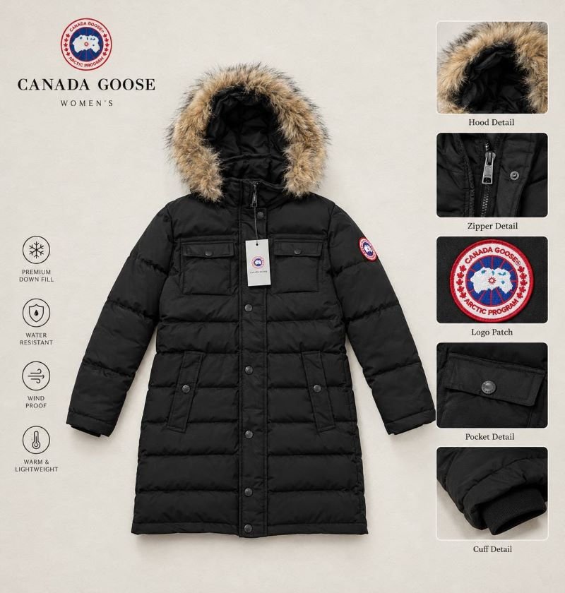 Moncler Women's Fur-Trimmed Long Down Coat - Image 2