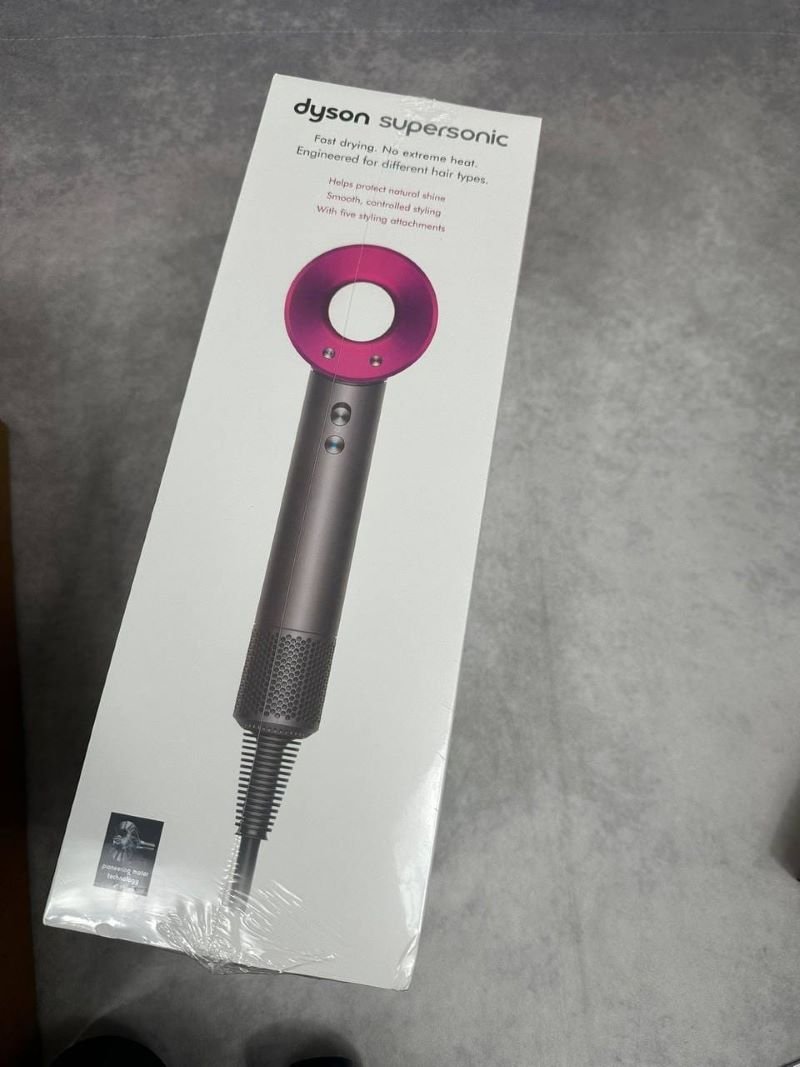 Dyson Supersonic Hair Dryer Set (Iron/Fuchsia & Red Edition - Image 2