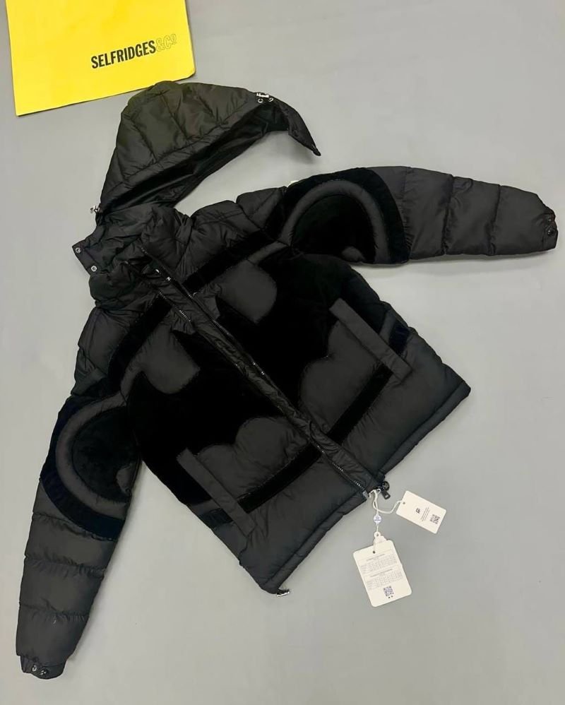 Moncler Contrast-Panel Hooded Puffer Jacket - Image 2