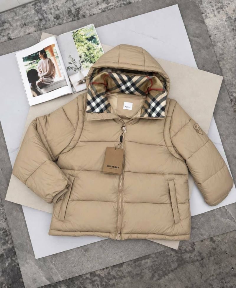 Burberry Check-Lined Hooded Puffer Jacket Collection - Image 3