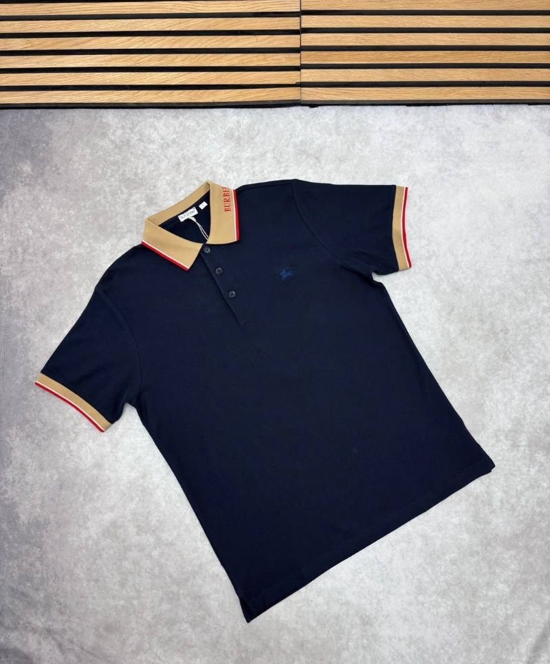 Burberry Iconic Stripe Collar Pique Polo Shirt — Luxury Men’s Classic Collection - Image 2