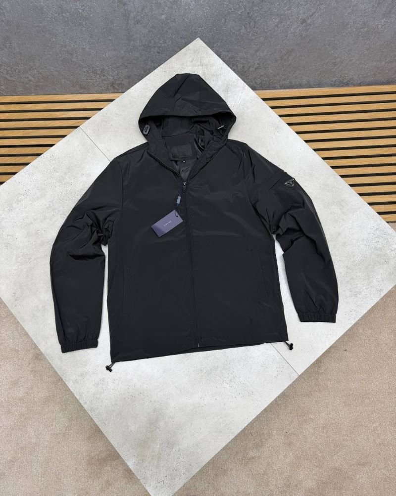 Prada Re-Nylon Hooded Technical Windbreaker Jacket Collection - Image 3