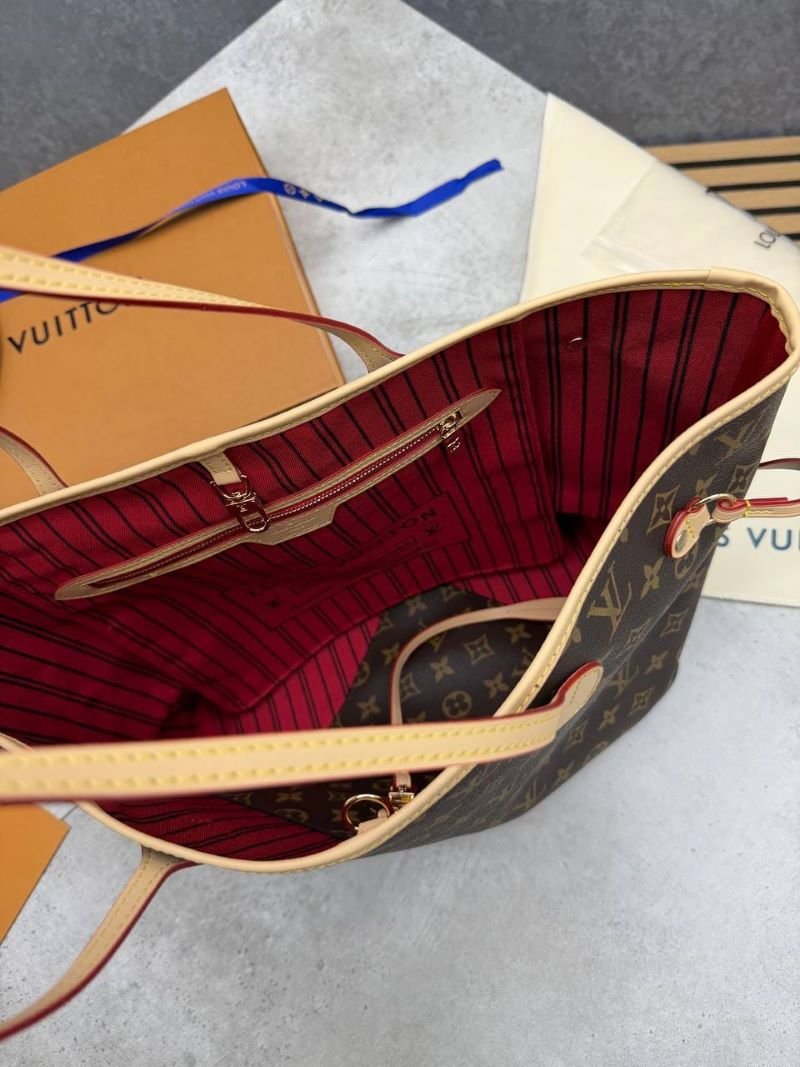 Top Notch Louis Vuitton Never full MM Monogram Tote Bag with Matching Pouch - Image 3