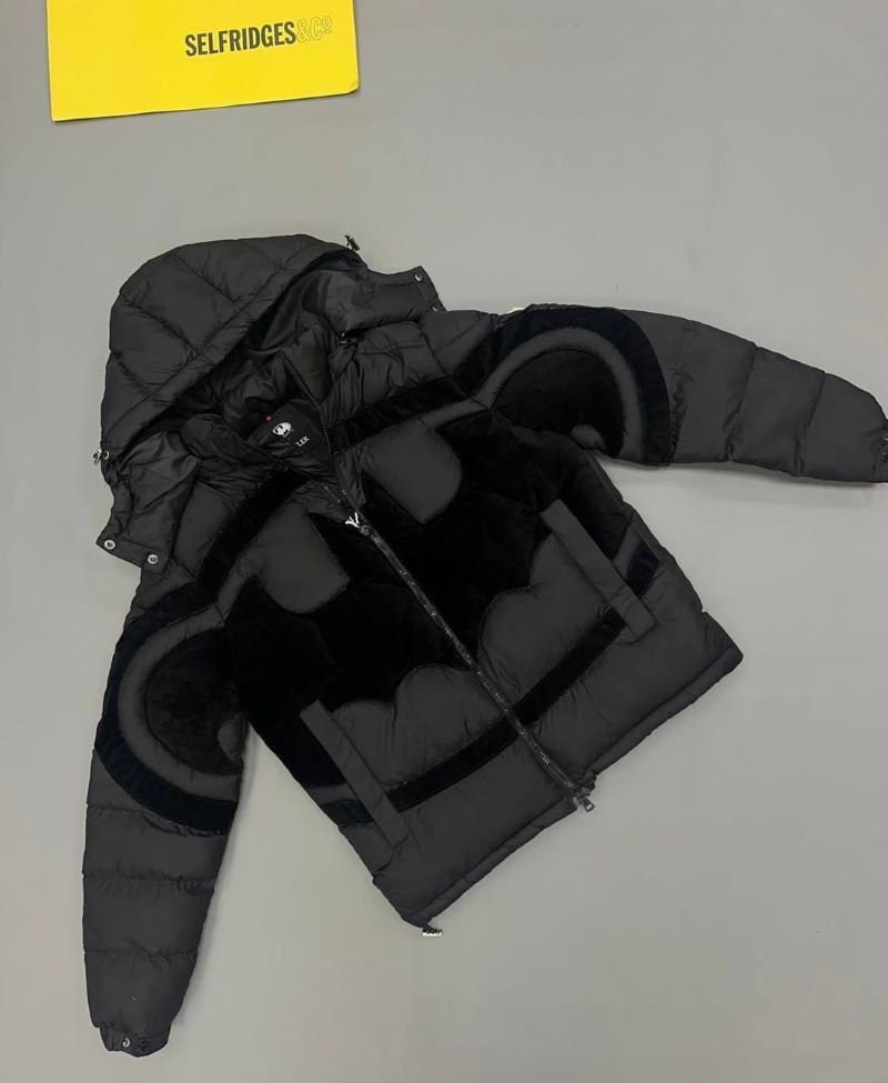 Moncler Contrast-Panel Hooded Puffer Jacket - Image 3