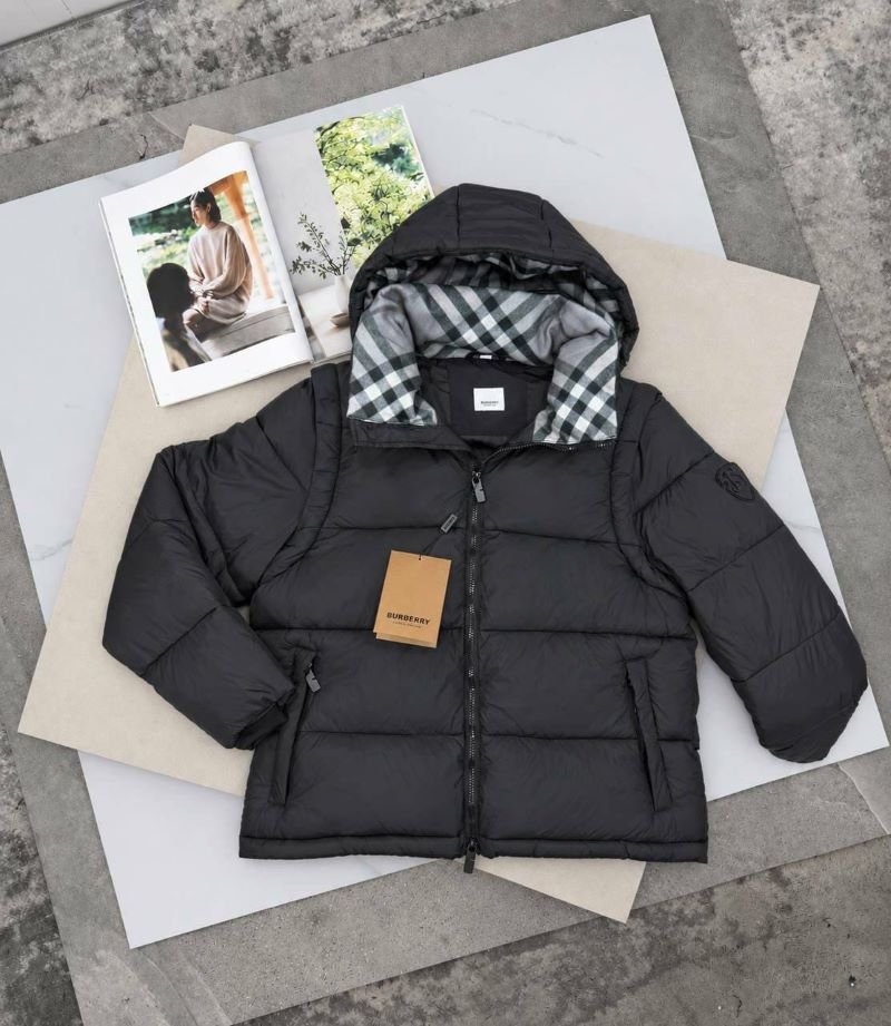 Burberry Check-Lined Hooded Puffer Jacket Collection - Image 4