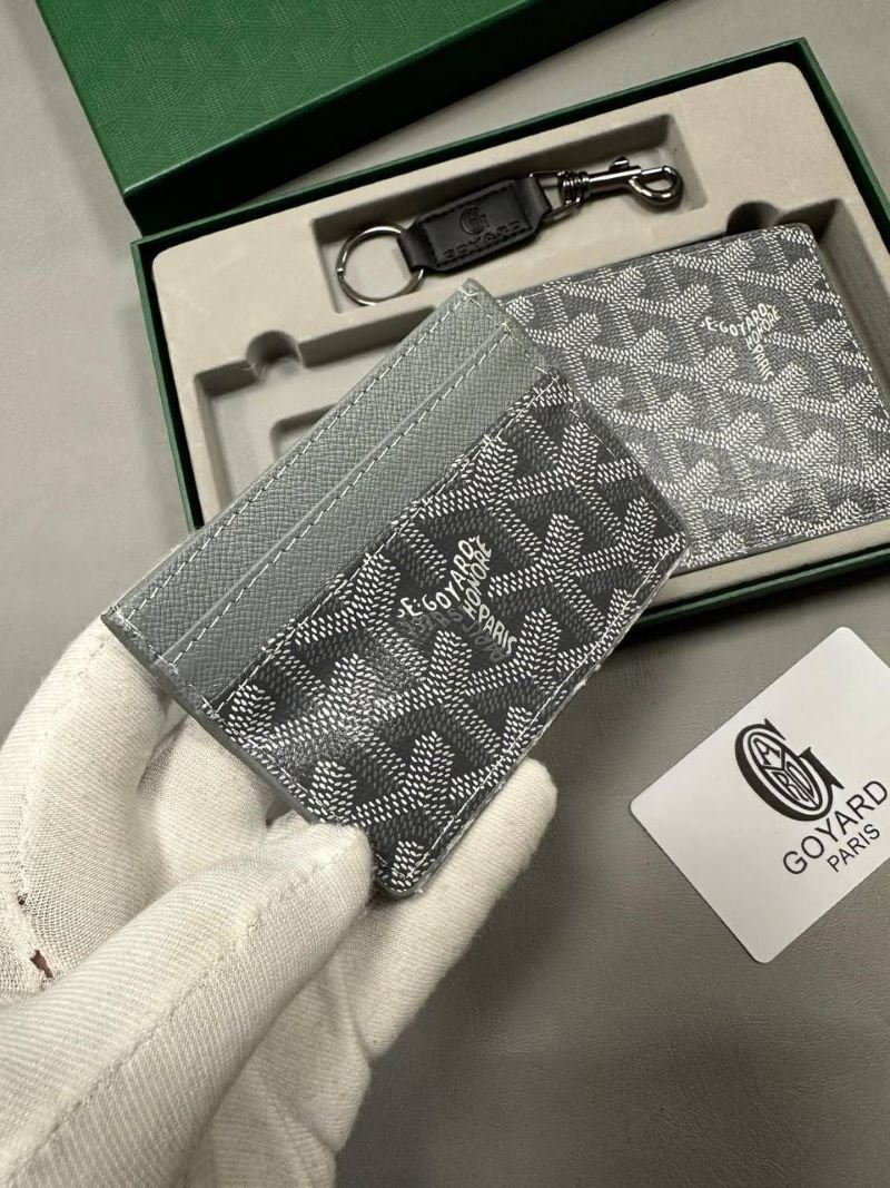 Goyard Goyardine Canvas Bifold Wallet, Cardholder & Keyring 3-Piece Gift Set Collection - Image 3