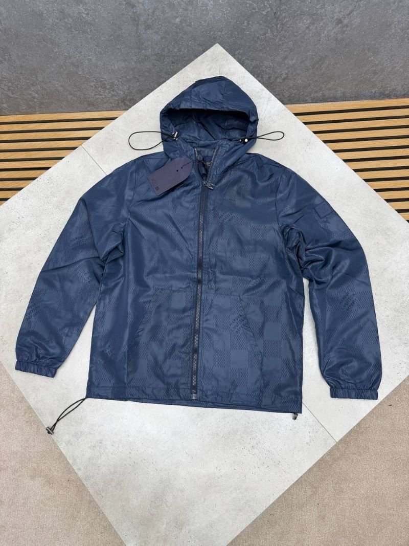 Louis Vuitton Damier Monogram Jacquard Hooded Windbreaker Jacket Collection - Image 3
