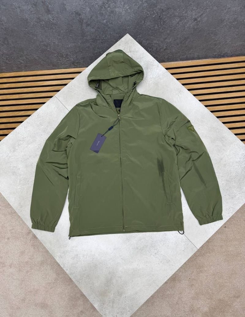 Prada Re-Nylon Hooded Technical Windbreaker Jacket Collection - Image 4