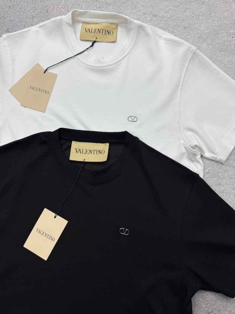 Valentino Men's Luxury Crewneck Tee with Embroidered Mini VLogo - Image 3