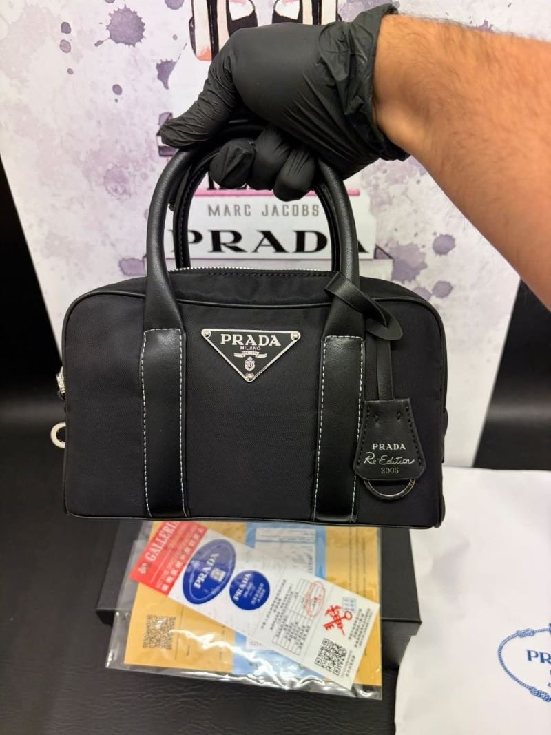 Prada Women's Re-Nylon Shoulder Bag with Detachable Strap & Key Ring - Image 3