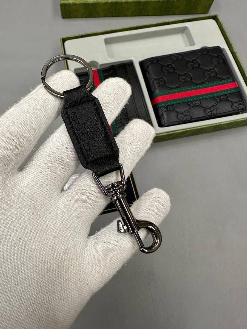 Luxury Designer Bifold Wallet, Cardholder & Keyring 3-Piece Gift Set Collection - Image 33