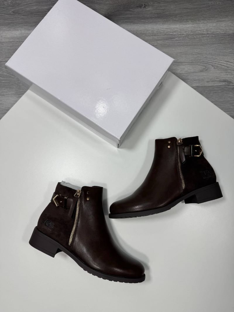 UGG Women's Leather Zip & Buckle Ankle Boots Collection - Image 4