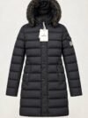 Moncler Women's Fur-Trimmed Long Down Coat
