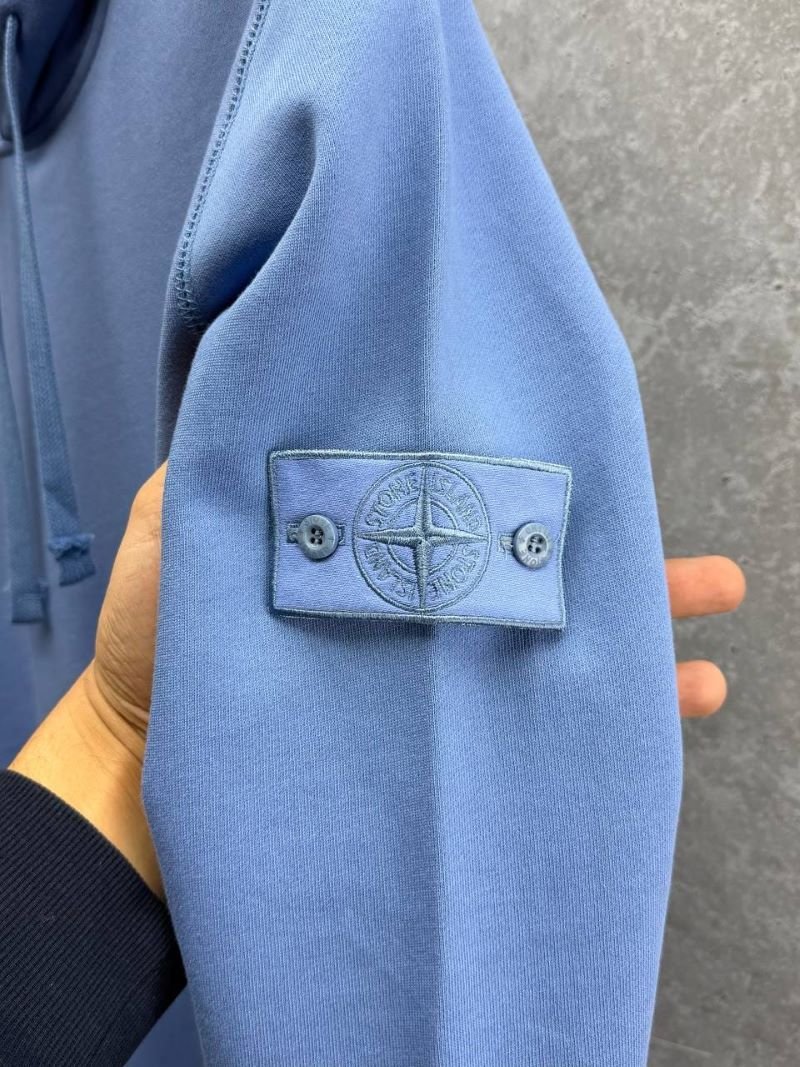 Stone Island Men's Sleeve Compass Patch Fleece Hoodie Collection - Image 5
