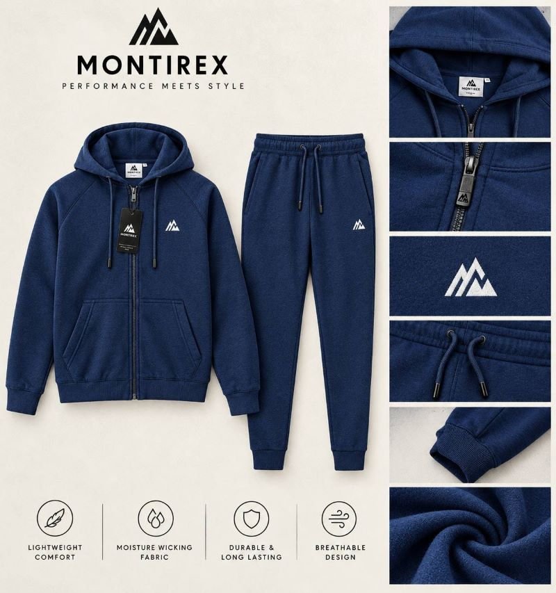 Montirex Performance Full-Zip Hooded Tracksuit Set - Image 4