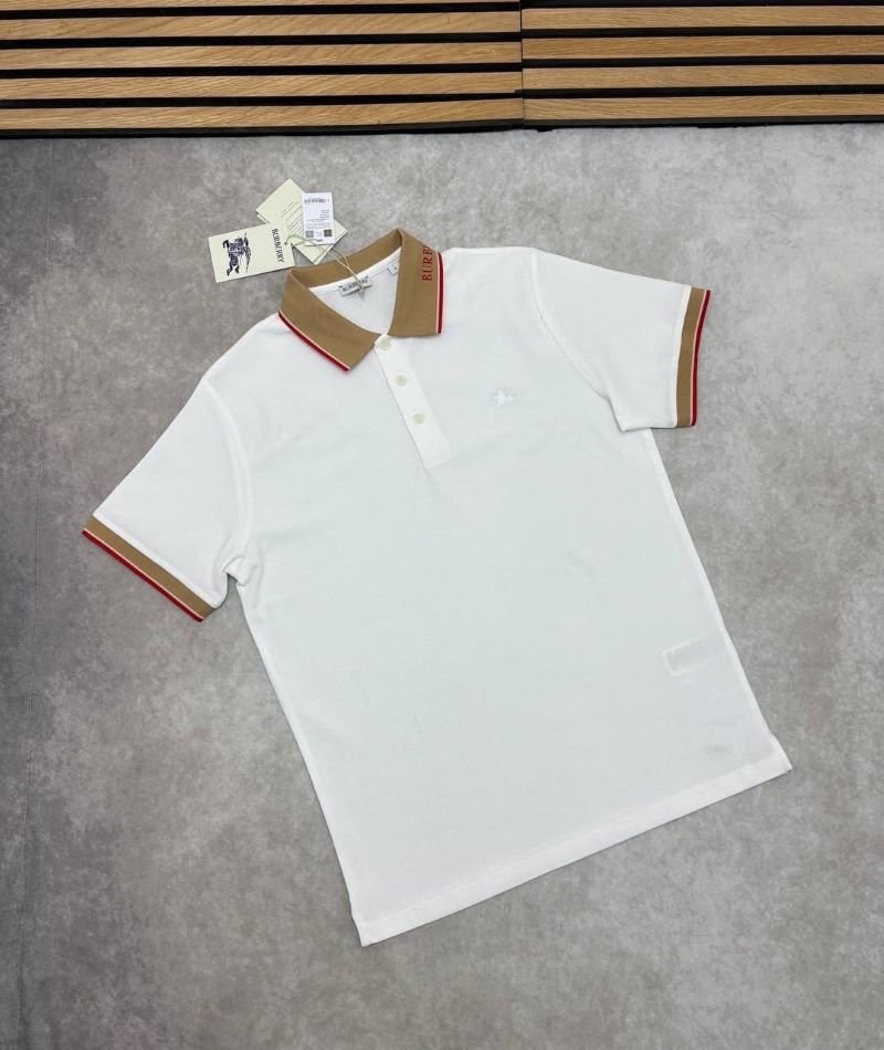 Burberry Iconic Stripe Collar Pique Polo Shirt — Luxury Men’s Classic Collection - Image 4