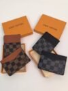 Louis Vuitton Monogram & Damier Pattern Slim Card Holder with Box & Dust Bag