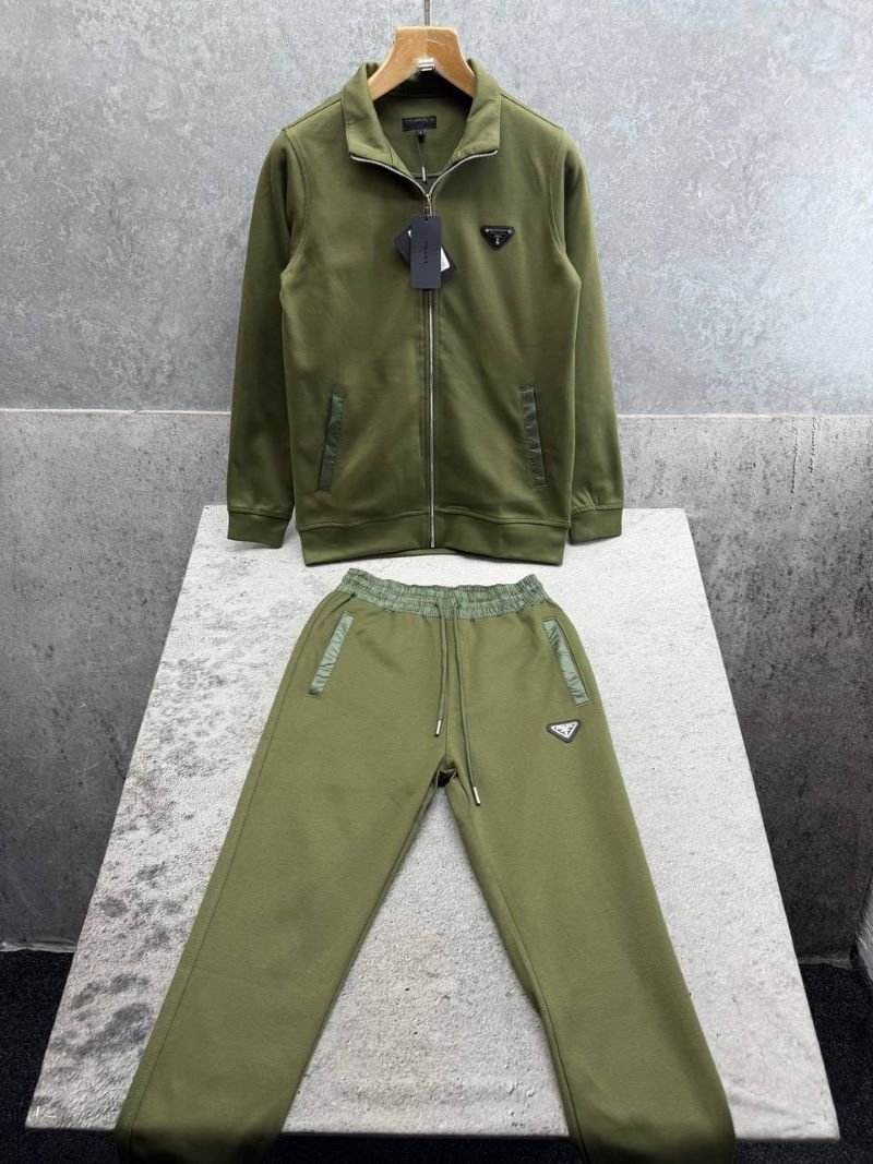 Prada Linea Rossa Men's Nylon-Blend Technical Tracksuit Set Collection - Image 9