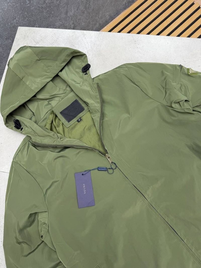 Prada Re-Nylon Hooded Technical Windbreaker Jacket Collection - Image 5