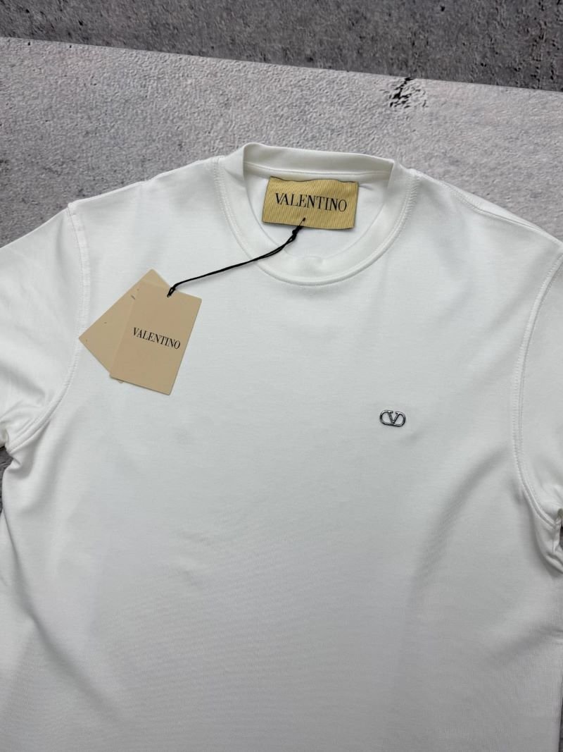 Valentino Men's Luxury Crewneck Tee with Embroidered Mini VLogo - Image 4