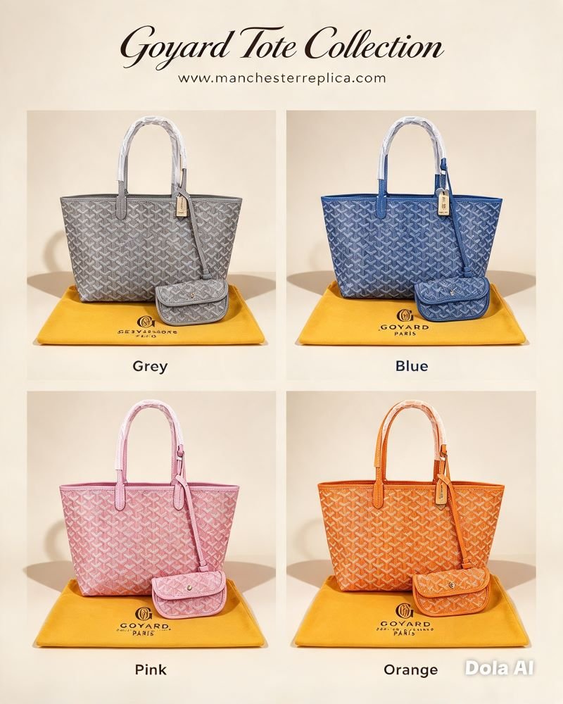 Goyard Saint Louis GM Tote Bag with Pouch Set