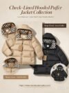 Burberry Check-Lined Hooded Puffer Jacket Collection