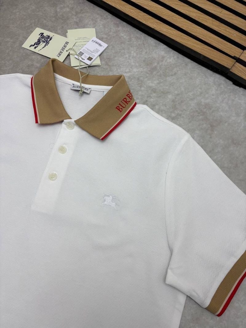 Burberry Iconic Stripe Collar Pique Polo Shirt — Luxury Men’s Classic Collection - Image 5