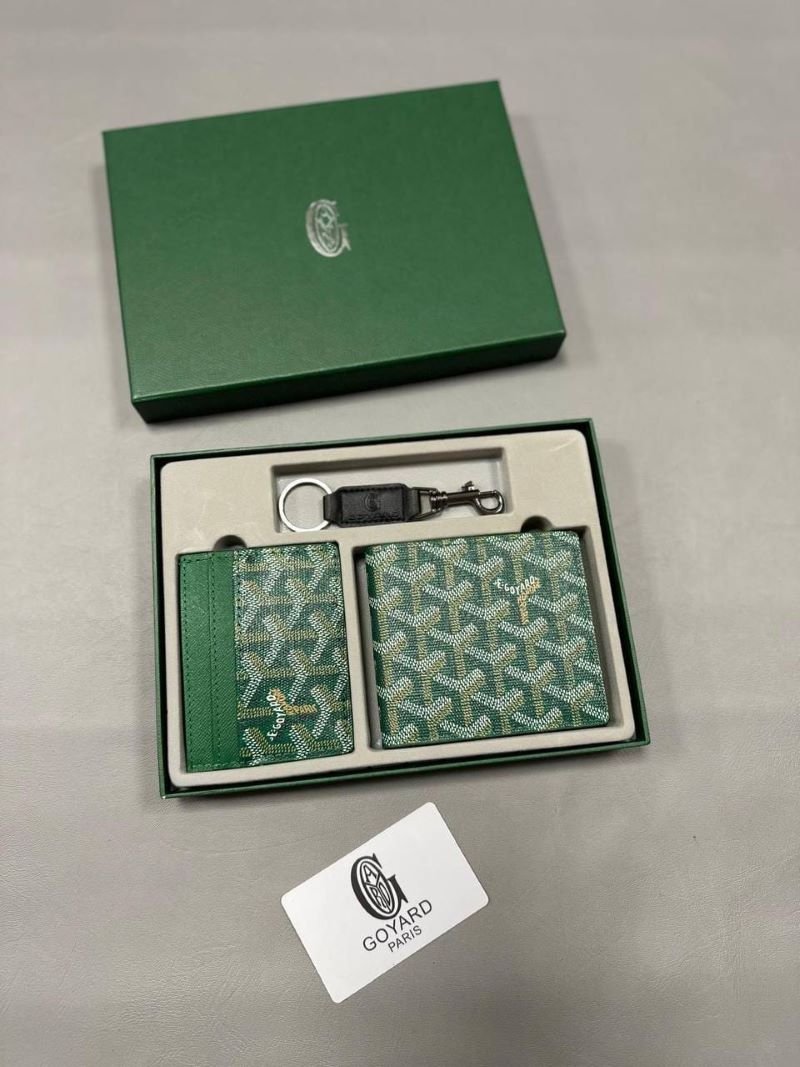 Goyard Goyardine Canvas Bifold Wallet, Cardholder & Keyring 3-Piece Gift Set Collection - Image 5