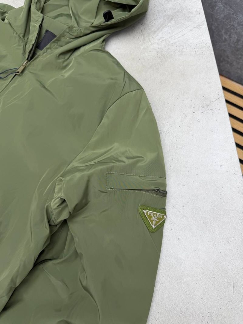 Prada Re-Nylon Hooded Technical Windbreaker Jacket Collection - Image 6