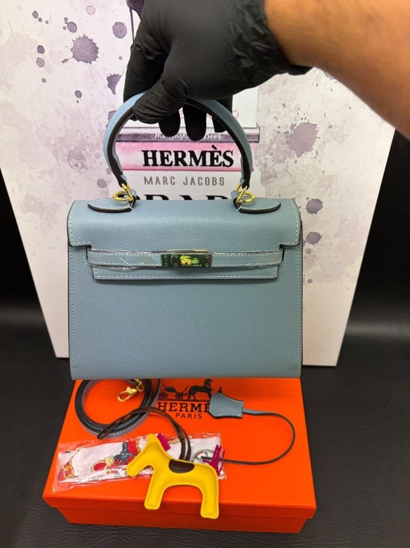 Hermès Inspired Kelly Top-Handle Crossbody Bag Gift Box Set - Image 6