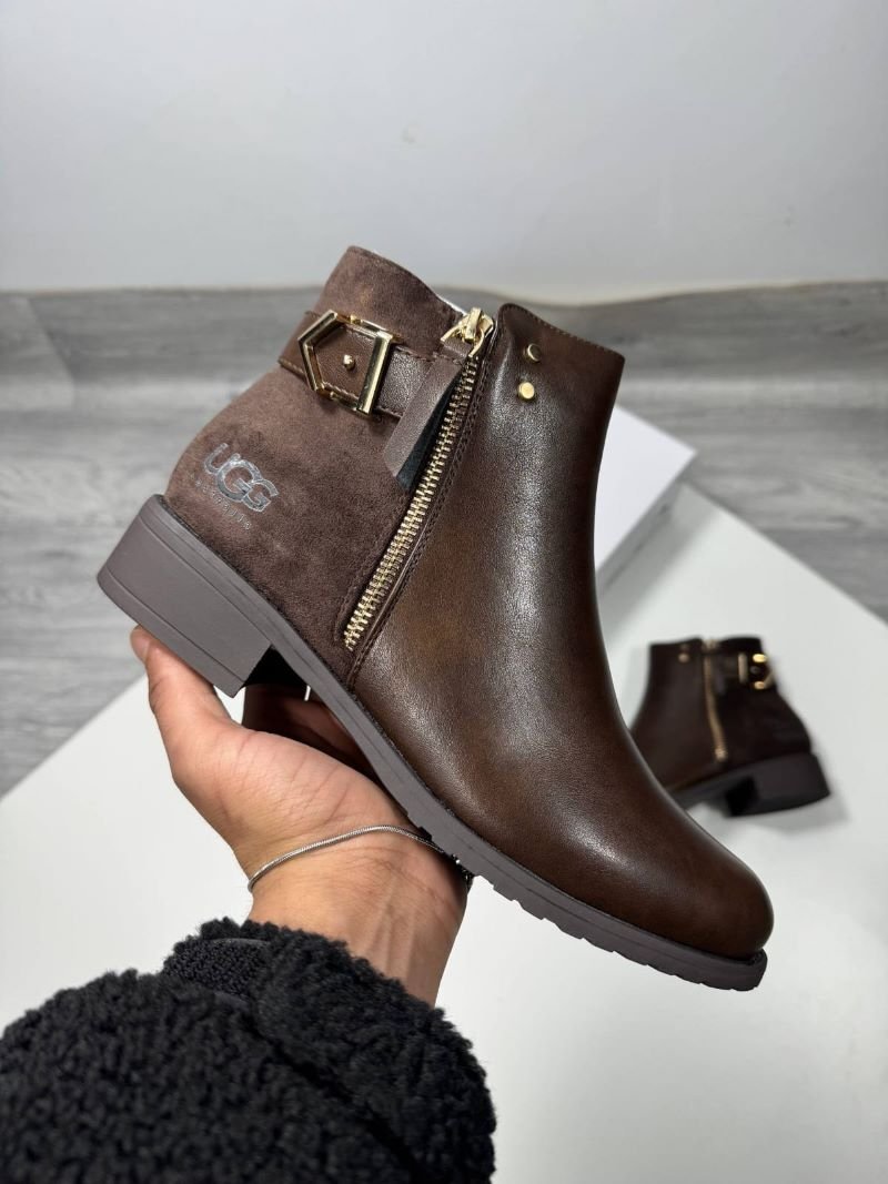 UGG Women's Leather Zip & Buckle Ankle Boots Collection - Image 6