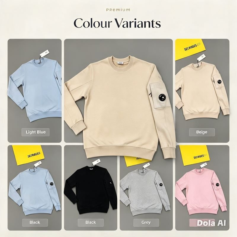 C.P. Company Lens Detail Crewneck Sweatshirt