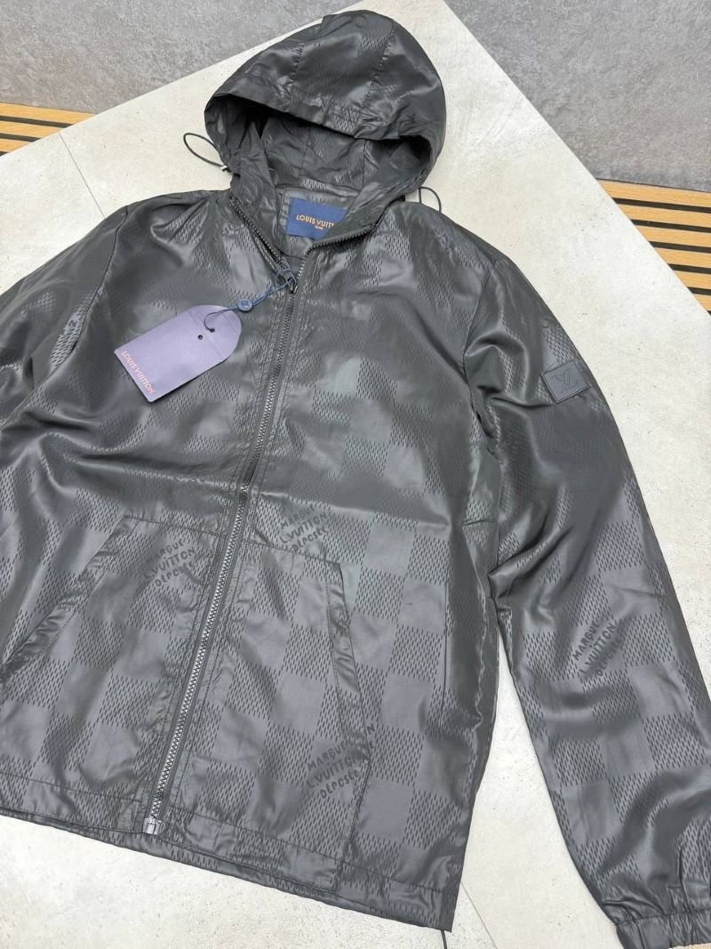 Louis Vuitton Damier Monogram Jacquard Hooded Windbreaker Jacket Collection - Image 7