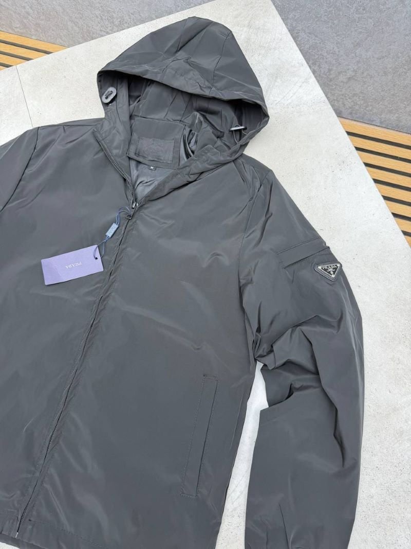Prada Re-Nylon Hooded Technical Windbreaker Jacket Collection - Image 8