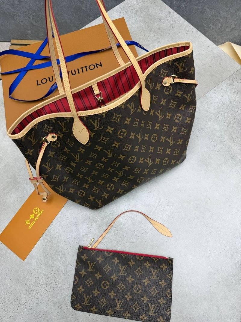 Top Notch Louis Vuitton Never full MM Monogram Tote Bag with Matching Pouch - Image 8