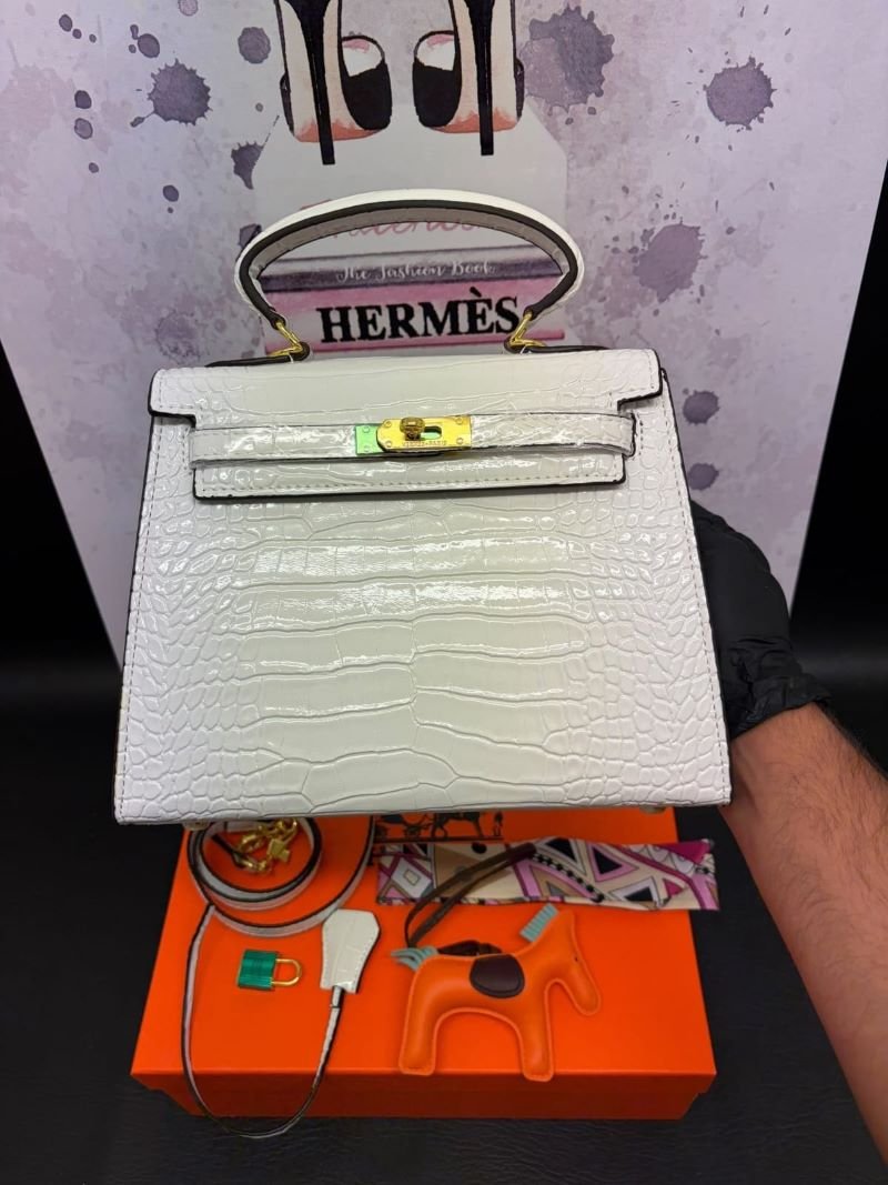 Hermès Inspired Kelly Top-Handle Crossbody Bag Gift Box Set - Image 8