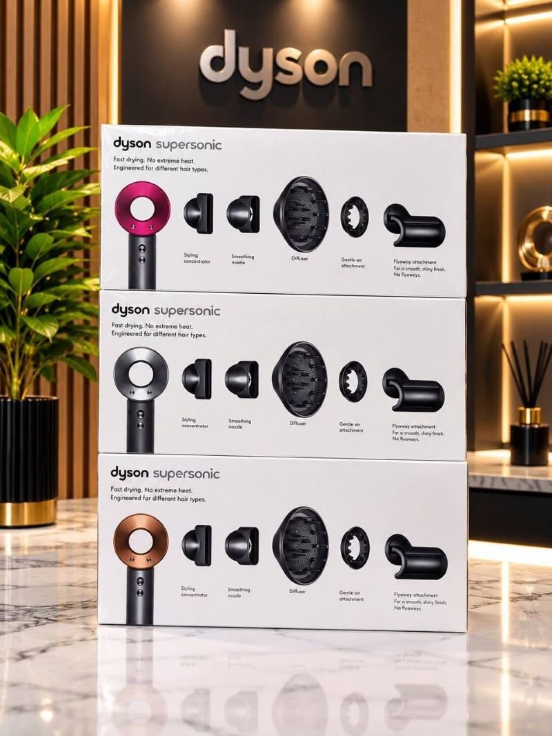 Dyson Supersonic Hair Dryer Set (Iron/Fuchsia & Red Edition - Image 7