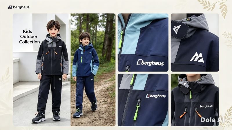 Berghaus Kids Outdoor Hooded Waterproof Tracksuit & Jacket Set