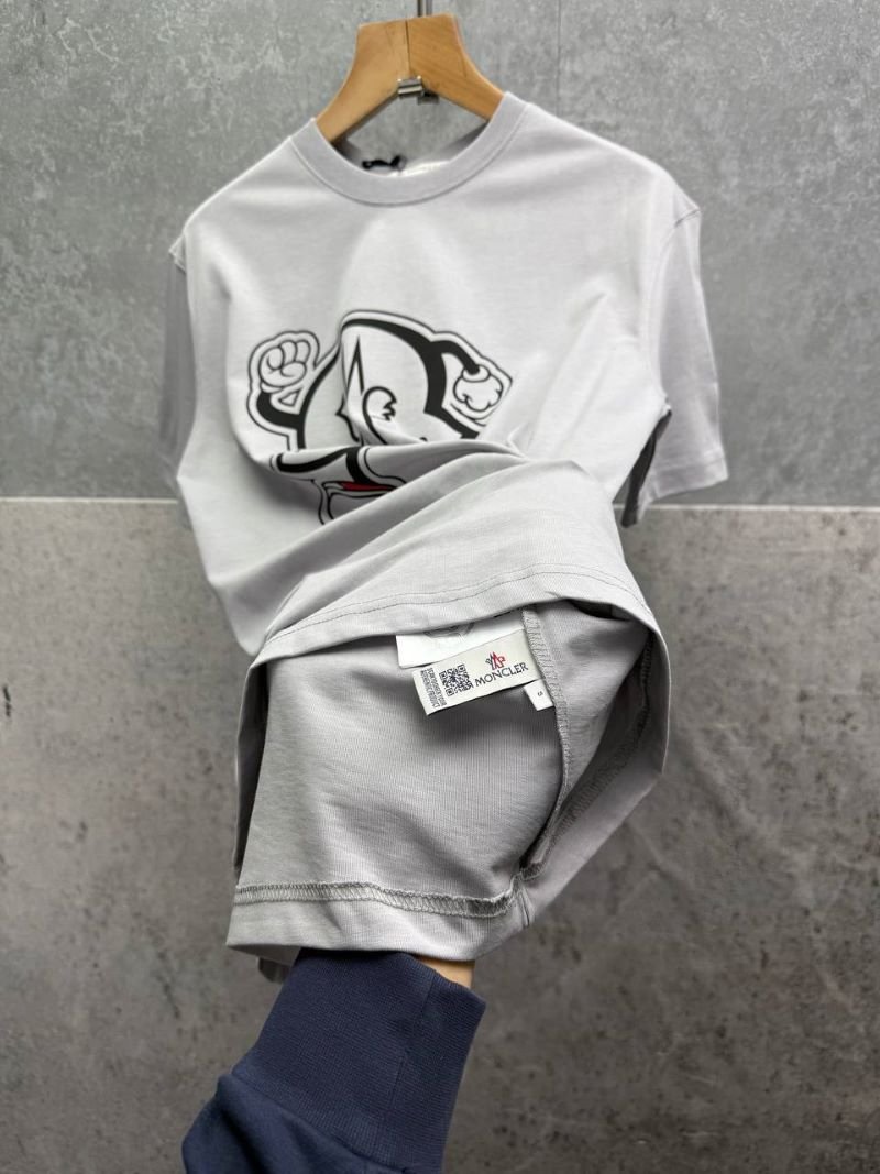 Moncler Cartoon Character Graphic Print Short Sleeve Crewneck T-Shirt - Image 7