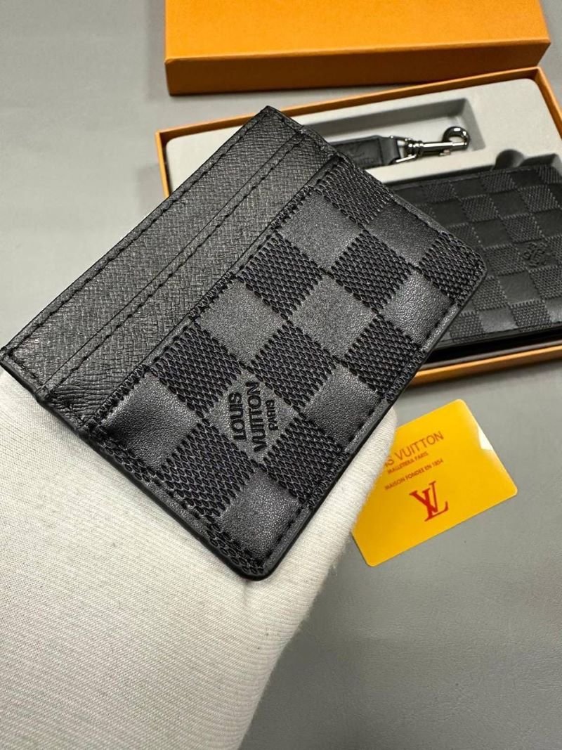 Louis Vuitton Canvas Bifold Wallet, Cardholder & Keyring 3-Piece Gift Set Collection - Image 8