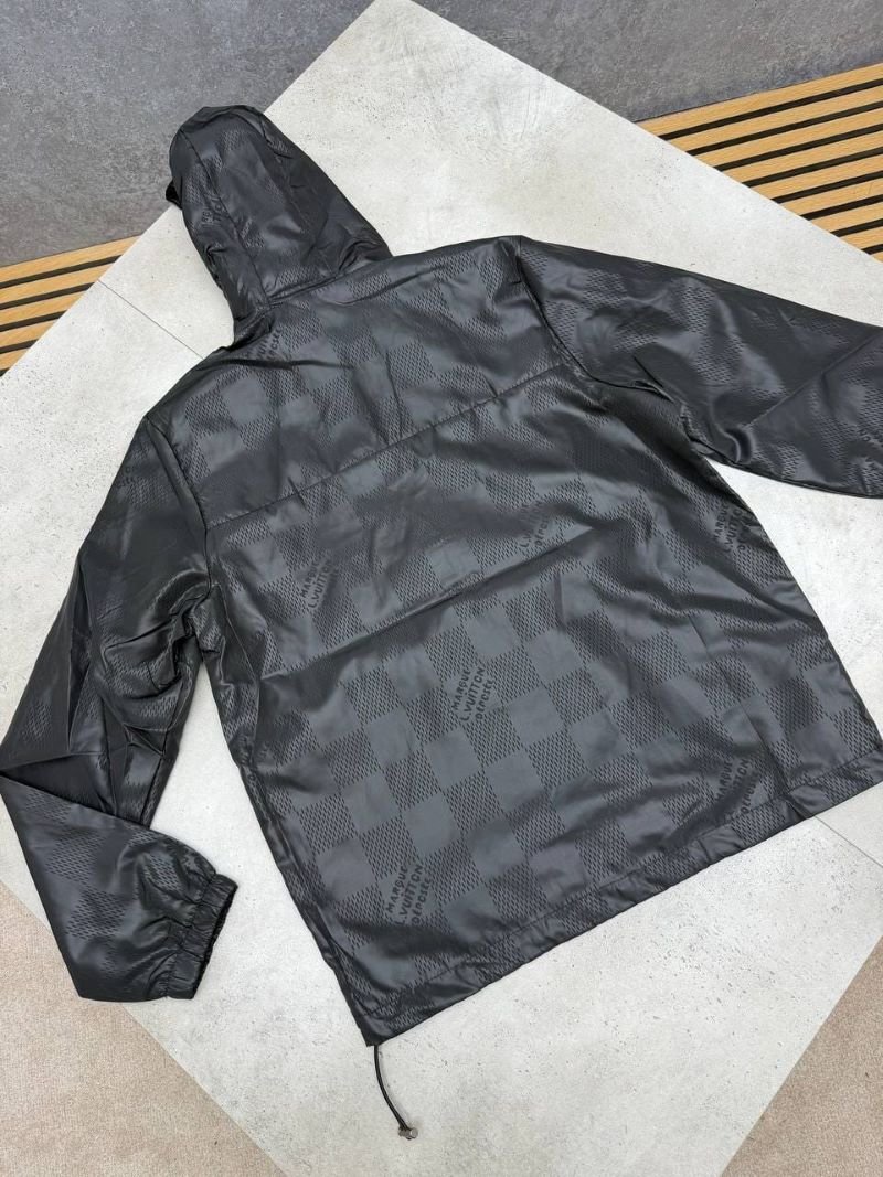Louis Vuitton Damier Monogram Jacquard Hooded Windbreaker Jacket Collection - Image 8