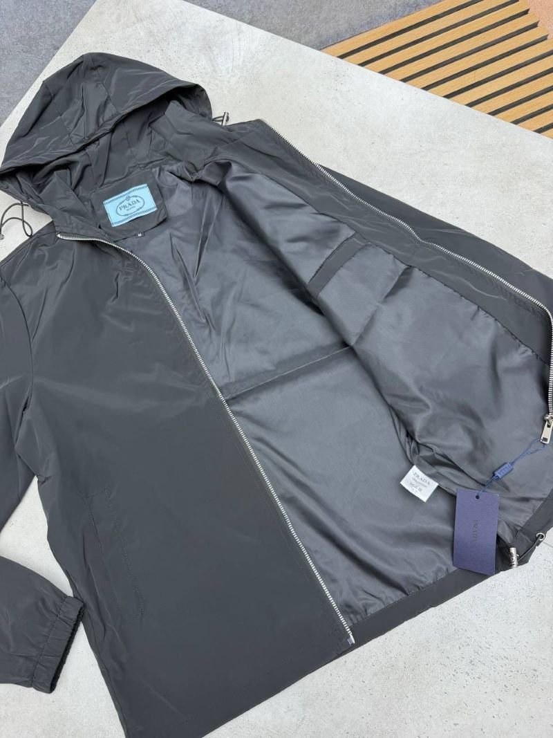 Prada Re-Nylon Hooded Technical Windbreaker Jacket Collection - Image 9